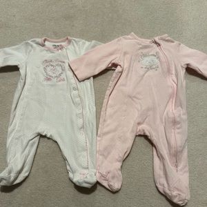 Little Me baby girl footies size 3M